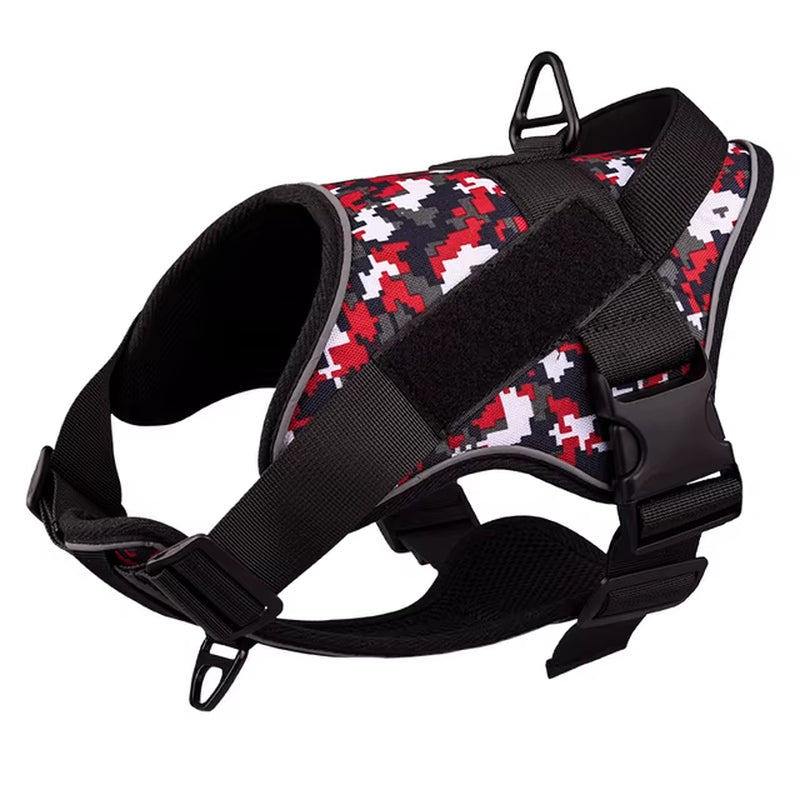 Dog Harness NO PULL Reflective Breathable Adjustable Pet Harness for Dog Vest Pasted Outdoor Walking Dog Collar Strap