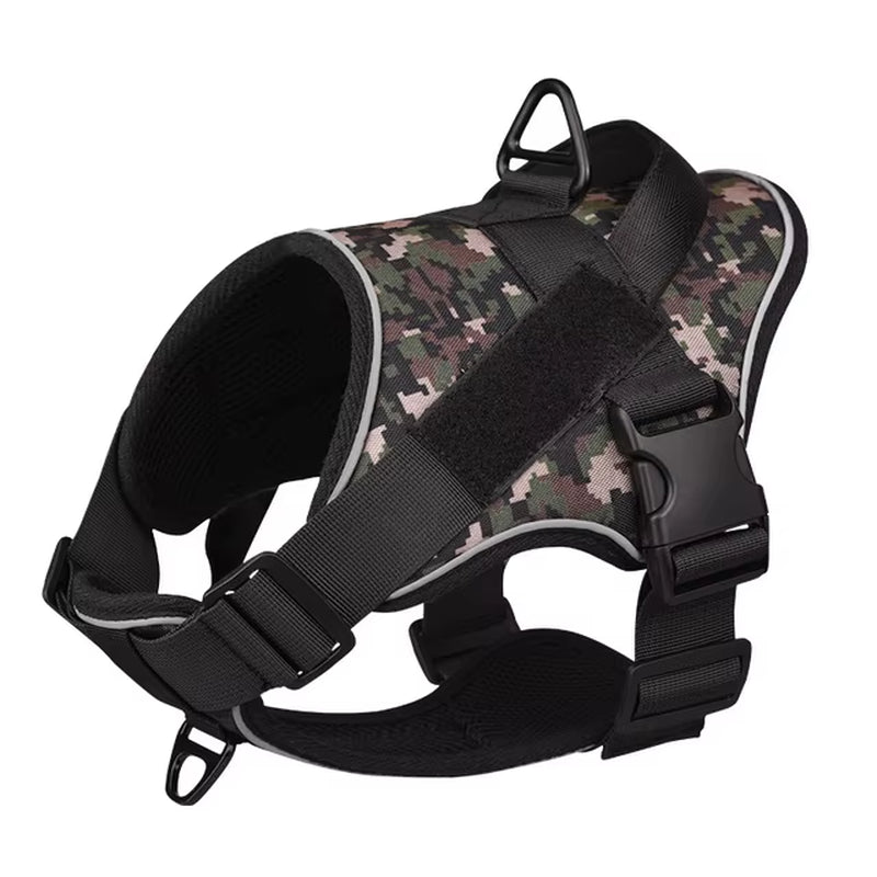 Dog Harness NO PULL Reflective Breathable Adjustable Pet Harness for Dog Vest Pasted Outdoor Walking Dog Collar Strap