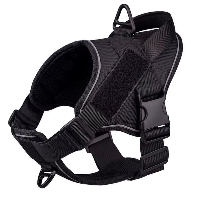 Dog Harness NO PULL Reflective Breathable Adjustable Pet Harness for Dog Vest Pasted Outdoor Walking Dog Collar Strap