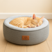 comfortable cozy washable bed for cat with neck support  