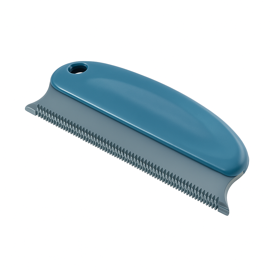 Blue pet comb for cats and dogs