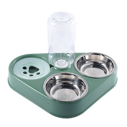 Pet Food Bowls 3 in 1 Stainless Steel